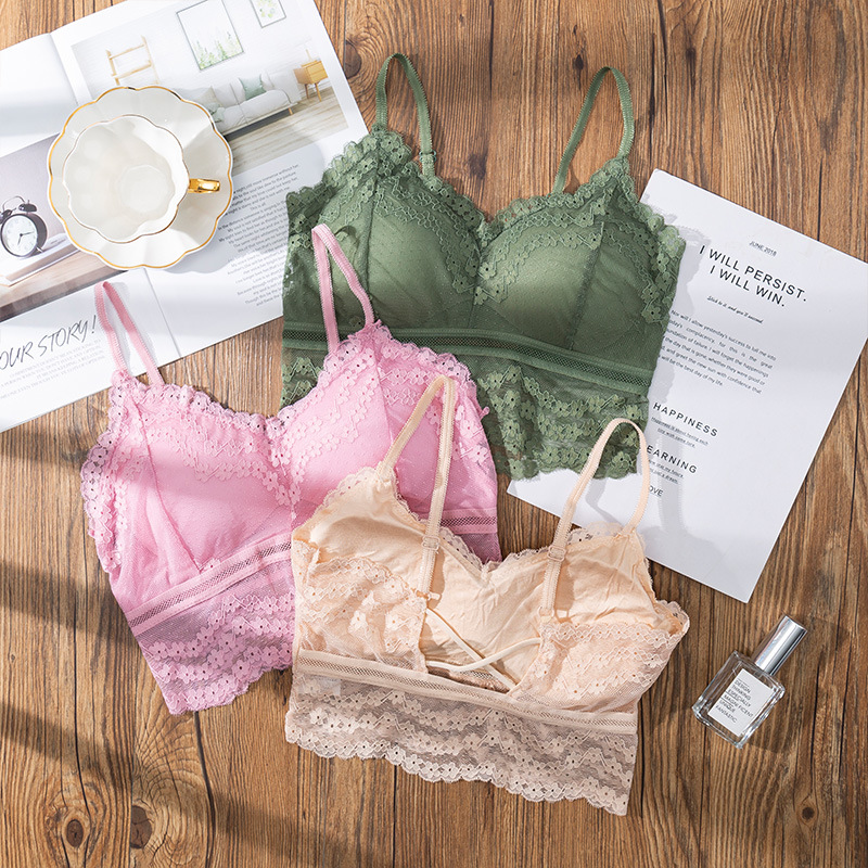 Bralette Triangle Set - 3D Sexy lace Lingerie reggiseno sportivo
