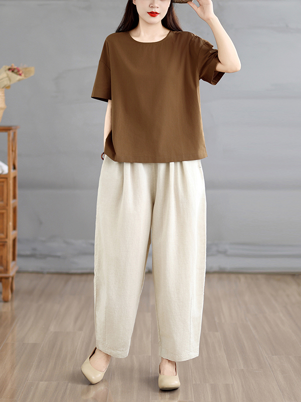 Linen Pant Wide - Completo Estivo da Donna in Stile