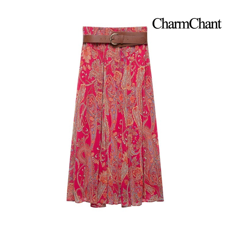 CHARMCHANT Set 2 Pezzi da Donn - Midi Skirt Floral recensione e prezzo