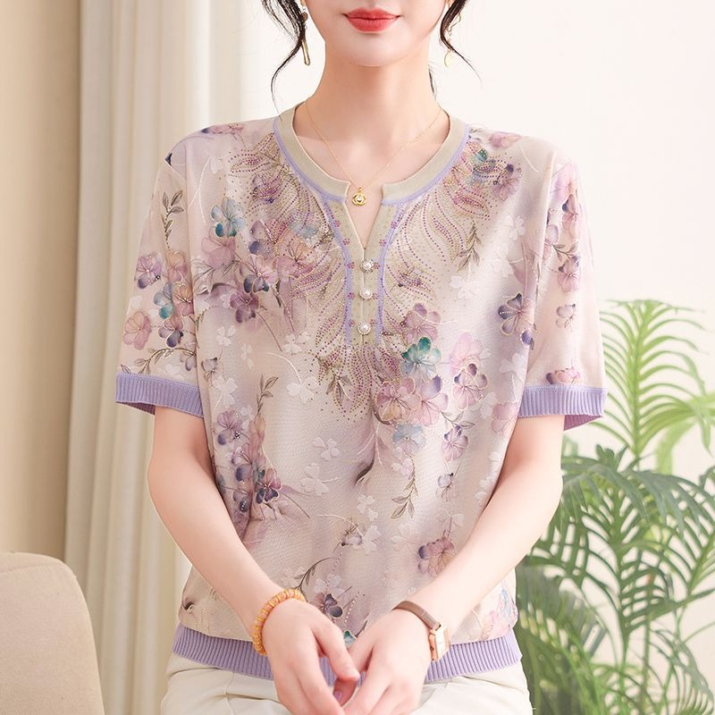 Elegante Top in Maglia di Seta - Romper Floral Print recensione e prezzo