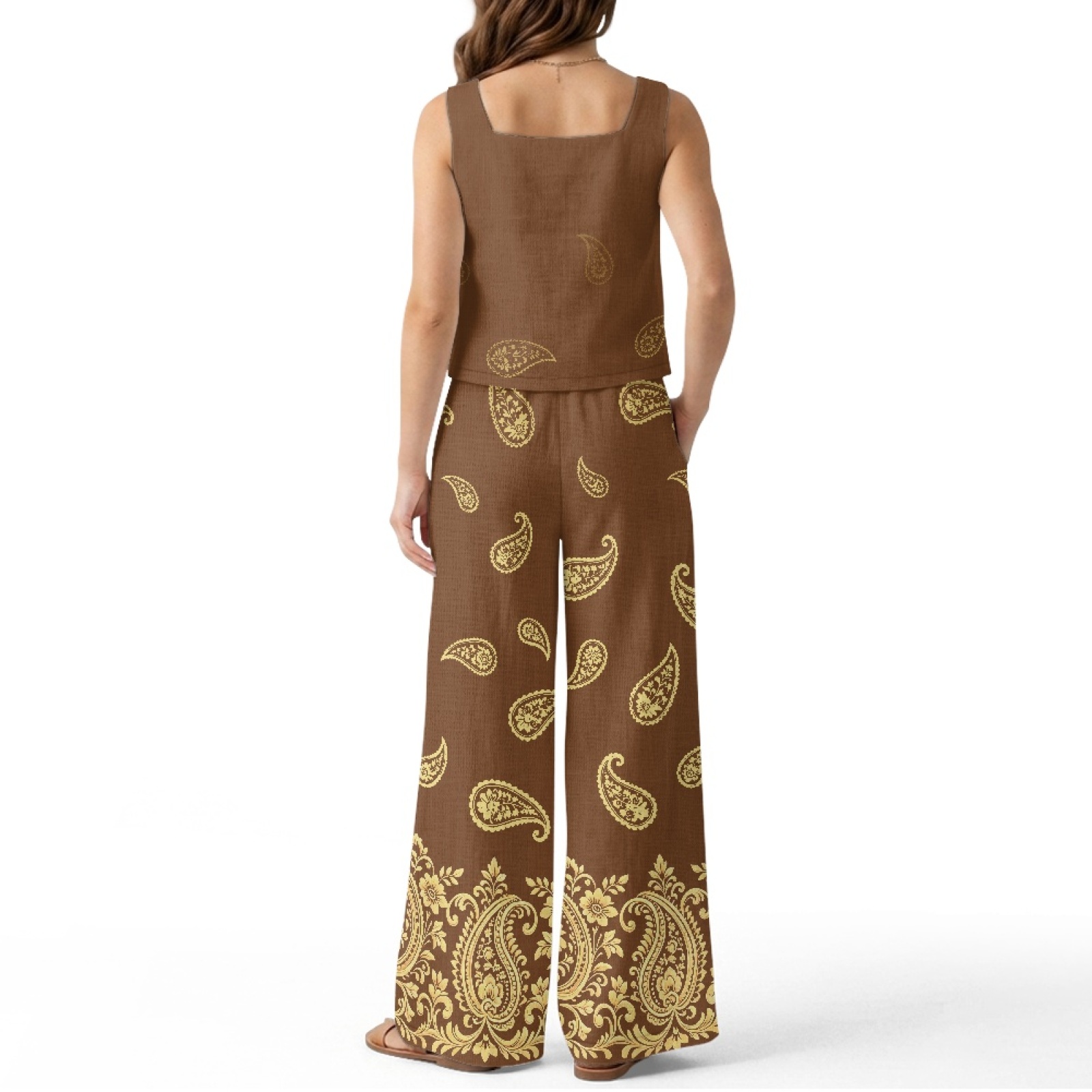 INSTANTARTS Set gilet in lino  - Linen Pant Wide recensione e prezzo